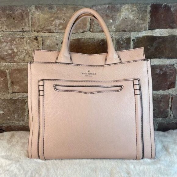 Kate Spade Women's Shoulder Hand Tote Bag 2 Way Leather Pink One Size Authentic - Picture 5 of 13